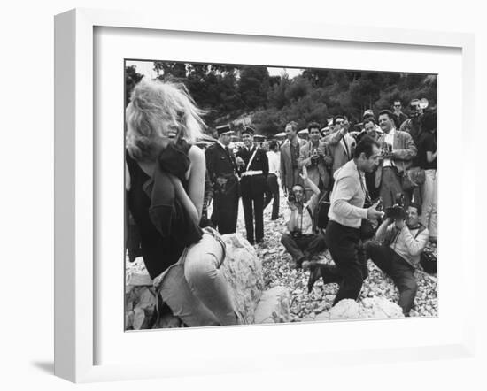 Actress at Cannes Film Festival-Paul Schutzer-Framed Photographic Print