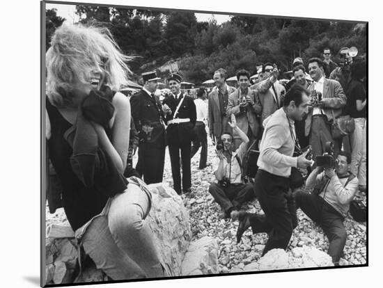 Actress at Cannes Film Festival-Paul Schutzer-Mounted Photographic Print