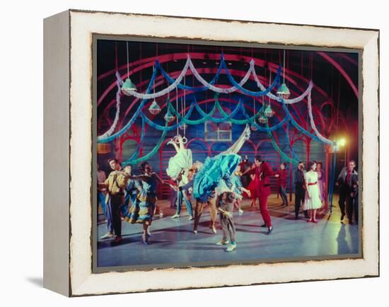 Actress Carol Lawrence Et Al in Dance Scene from Broadway Musical "West Side Story"-Hank Walker-Framed Premier Image Canvas