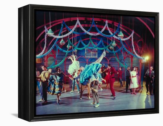 Actress Carol Lawrence Et Al in Dance Scene from Broadway Musical "West Side Story"-Hank Walker-Framed Premier Image Canvas