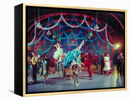 Actress Carol Lawrence Et Al in Dance Scene from Broadway Musical "West Side Story"-Hank Walker-Framed Premier Image Canvas