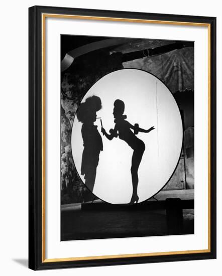 Actress Carole Landis Performing the Flame Dance Sequence for the Movie "Scandal in Paris"-null-Framed Photographic Print