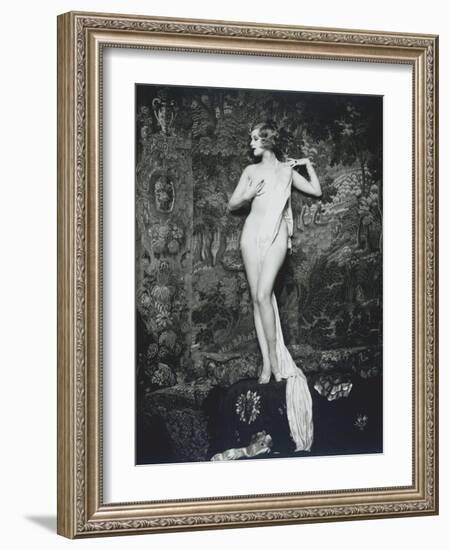 Actress, Dancer, and Ziegfeld Girl Hazel Forbes-null-Framed Premium Photographic Print