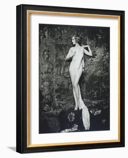 Actress, Dancer, and Ziegfeld Girl Hazel Forbes-null-Framed Premium Photographic Print