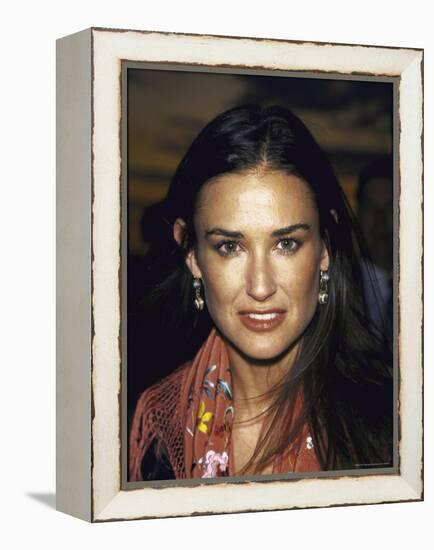 Actress Demi Moore at Talk Magazine Launch Party-Dave Allocca-Framed Premier Image Canvas