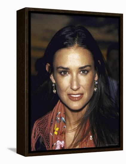 Actress Demi Moore at Talk Magazine Launch Party-Dave Allocca-Framed Premier Image Canvas