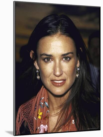 Actress Demi Moore at Talk Magazine Launch Party-Dave Allocca-Mounted Premium Photographic Print