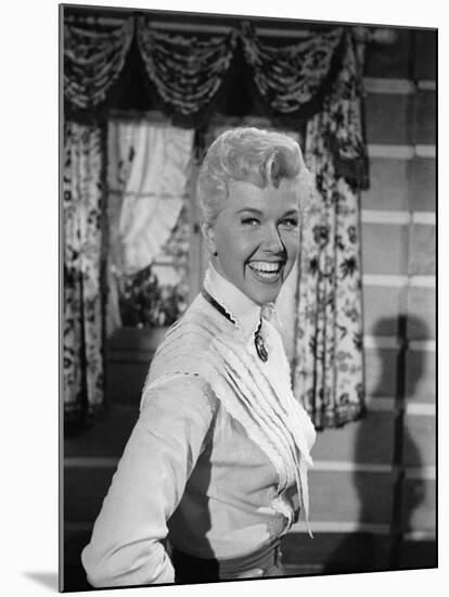 Actress Doris Day in Costume on the Set of "Calamity Jane"-Ed Clark-Mounted Premium Photographic Print