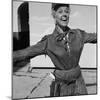 Actress Doris Day in Costume on the Set of "Calamity Jane"-Ed Clark-Mounted Premium Photographic Print