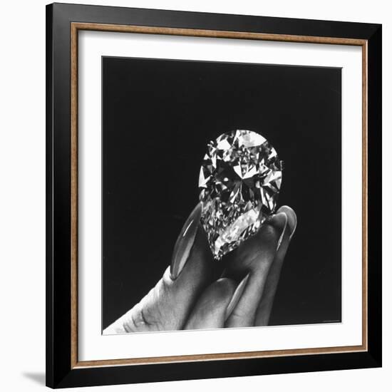 Actress Elizabeth Taylor Displaying Her Diamonds, Bought from Cartiers-Yale Joel-Framed Premium Photographic Print