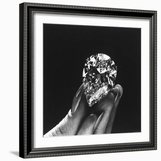 Actress Elizabeth Taylor Displaying Her Diamonds, Bought from Cartiers-Yale Joel-Framed Premium Photographic Print