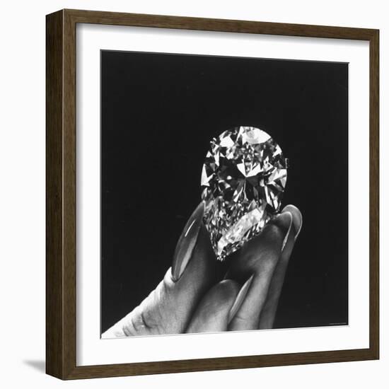 Actress Elizabeth Taylor Displaying Her Diamonds, Bought from Cartiers-Yale Joel-Framed Photographic Print