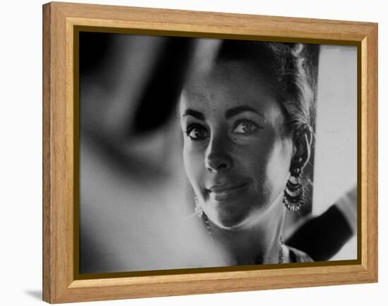 Actress Elizabeth Taylor on Location During Filming of Motion Picture "The Night of the Iguana"-Gjon Mili-Framed Premier Image Canvas