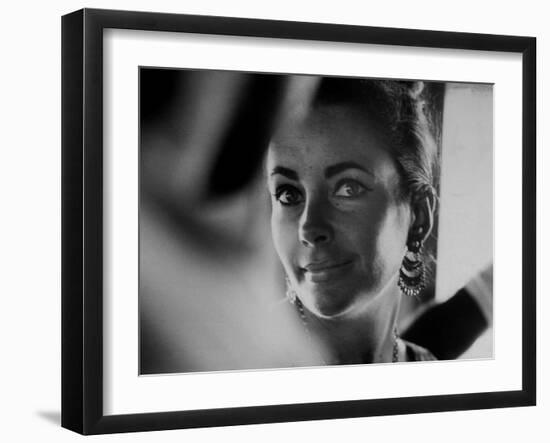 Actress Elizabeth Taylor on Location During Filming of Motion Picture "The Night of the Iguana"-Gjon Mili-Framed Premium Photographic Print