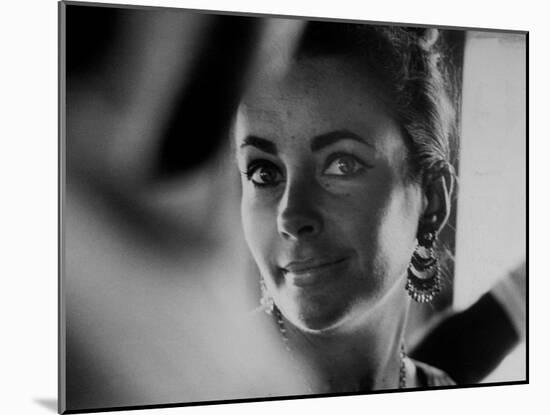 Actress Elizabeth Taylor on Location During Filming of Motion Picture "The Night of the Iguana"-Gjon Mili-Mounted Premium Photographic Print