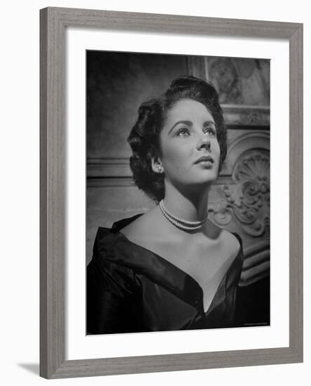 Actress Elizabeth Taylor-J^ R^ Eyerman-Framed Premium Photographic Print