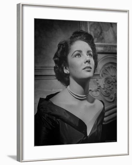 Actress Elizabeth Taylor-J^ R^ Eyerman-Framed Premium Photographic Print