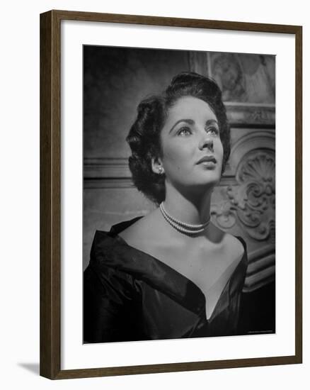 Actress Elizabeth Taylor-J^ R^ Eyerman-Framed Premium Photographic Print