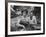 Actress Gina Lollobrigida Talking with Vegetable Vendors-Peter Stackpole-Framed Premium Photographic Print