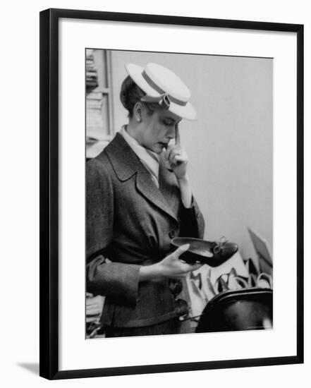 Actress Grace Kelly Shopping for Shoes-Lisa Larsen-Framed Premium Photographic Print