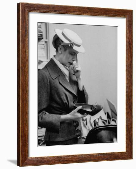 Actress Grace Kelly Shopping for Shoes-Lisa Larsen-Framed Premium Photographic Print