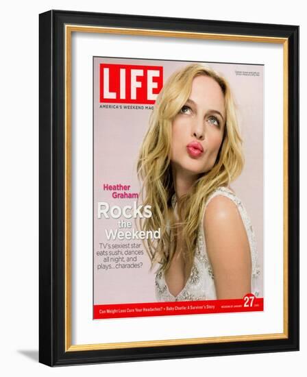 Actress Heather Graham, January 27, 2006-Karina Taira-Framed Photographic Print