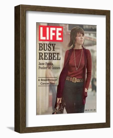 Actress Jane Fonda, April 23, 1971-Bill Ray-Framed Photographic Print