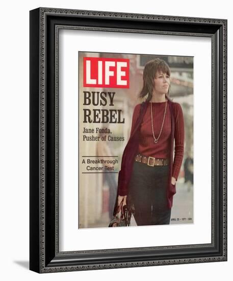 Actress Jane Fonda, April 23, 1971-Bill Ray-Framed Photographic Print