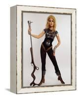Actress Jane Fonda Wearing Space Age Costume for Title Role in Roger Vadim's Film "Barbarella"-Carlo Bavagnoli-Framed Premier Image Canvas