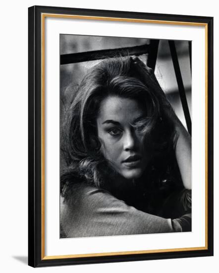 Actress Jane Fonda-Gjon Mili-Framed Premium Photographic Print