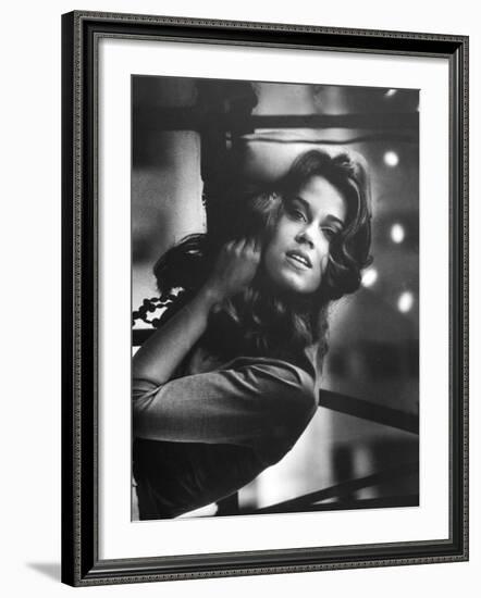 Actress Jane Fonda-Gjon Mili-Framed Premium Photographic Print