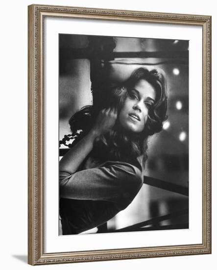 Actress Jane Fonda-Gjon Mili-Framed Premium Photographic Print