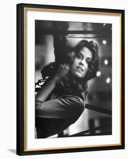 Actress Jane Fonda-Gjon Mili-Framed Premium Photographic Print