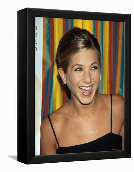 Actress Jennifer Aniston at Cosmopolitan Magazine Party-Dave Allocca-Framed Premier Image Canvas