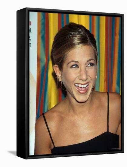 Actress Jennifer Aniston at Cosmopolitan Magazine Party-Dave Allocca-Framed Premier Image Canvas