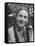 Actress Joan Fontaine Sporting Pigtails and Her Natural Freckles in Yard at Home-Bob Landry-Framed Premier Image Canvas