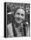 Actress Joan Fontaine Sporting Pigtails and Her Natural Freckles in Yard at Home-Bob Landry-Framed Premier Image Canvas