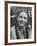 Actress Joan Fontaine Sporting Pigtails and Her Natural Freckles in Yard at Home-Bob Landry-Framed Premium Photographic Print