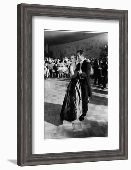 Actress Joanne Woodward Dances with Paul Newman at the 1st Governor's Ball, Beverly Hilton Hotel-J. R. Eyerman-Framed Photographic Print