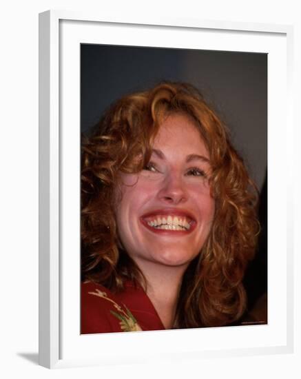 Actress Julia Roberts, Grinning-Dave Allocca-Framed Premium Photographic Print