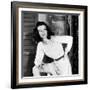 Actress Katharine Hepburn on the Set of Her Broadway Play "The Philadelphia Story"-Alfred Eisenstaedt-Framed Premium Photographic Print