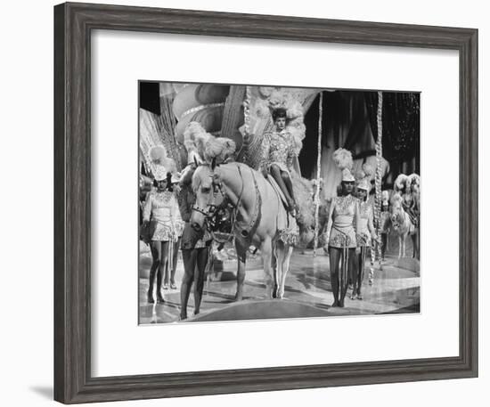 Actress Lucille Ball Performing in a Scene from the Movie "The Ziegfeld Follies"-null-Framed Premium Photographic Print