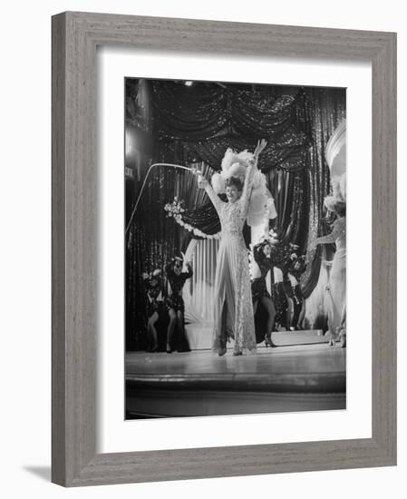 Actress Lucille Ball Performing in a Scene from the Movie "The Ziegfeld Follies"-null-Framed Photographic Print