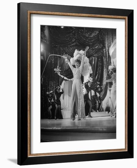 Actress Lucille Ball Performing in a Scene from the Movie "The Ziegfeld Follies"-null-Framed Photographic Print