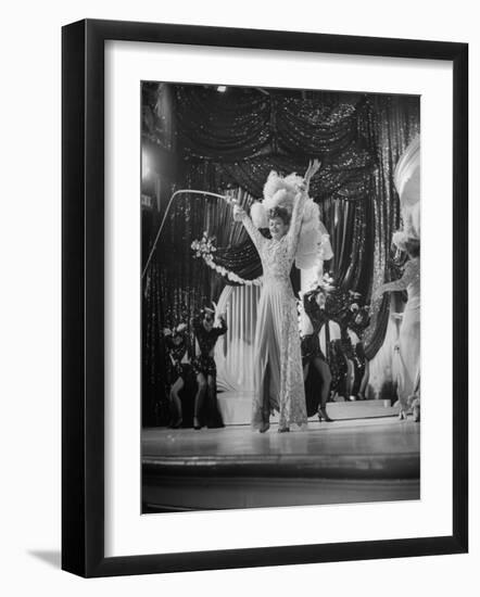 Actress Lucille Ball Performing in a Scene from the Movie "The Ziegfeld Follies"-null-Framed Photographic Print