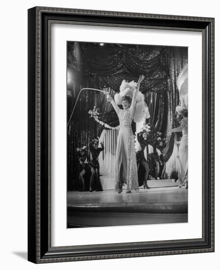 Actress Lucille Ball Performing in a Scene from the Movie "The Ziegfeld Follies"-null-Framed Photographic Print