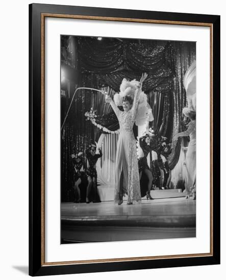 Actress Lucille Ball Performing in a Scene from the Movie "The Ziegfeld Follies"-null-Framed Photographic Print