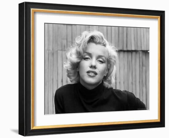 Actress Marilyn Monroe at Home-Alfred Eisenstaedt-Framed Premium Photographic Print