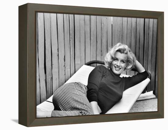 Actress Marilyn Monroe at Home-Alfred Eisenstaedt-Framed Premier Image Canvas