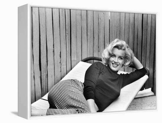 Actress Marilyn Monroe at Home-Alfred Eisenstaedt-Framed Premier Image Canvas